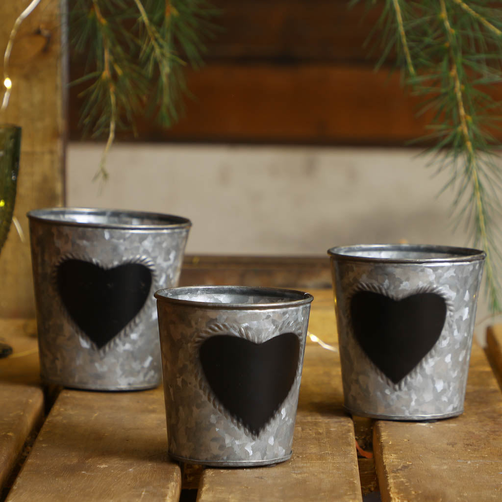 Set of 3 Potting Shed Planters Gift