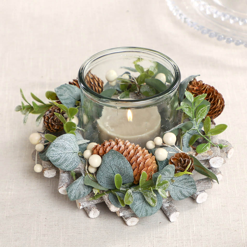 fall themed candle holder