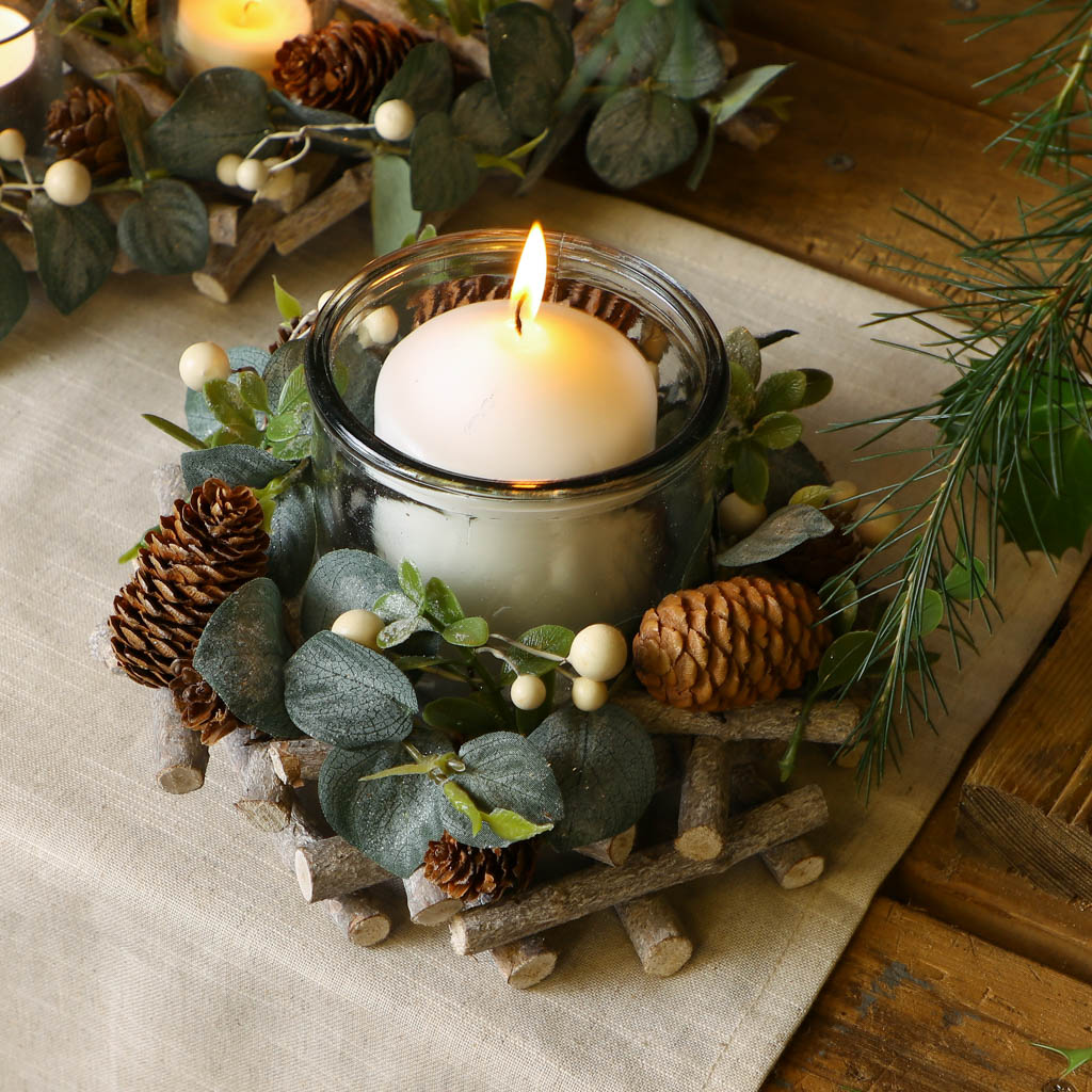 Autumn Trail Pillar Candle Holder