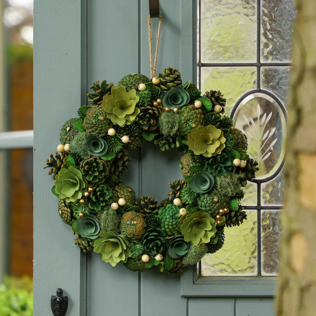 Luxury Green front Door Wreath