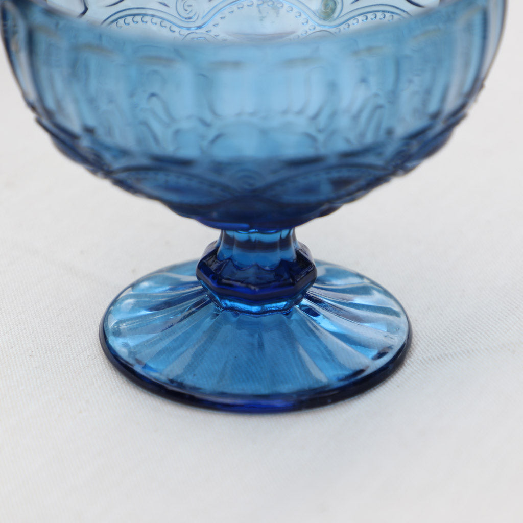 Set of 4 Aurielle Sapphire Blue Glass Dessert Bowls