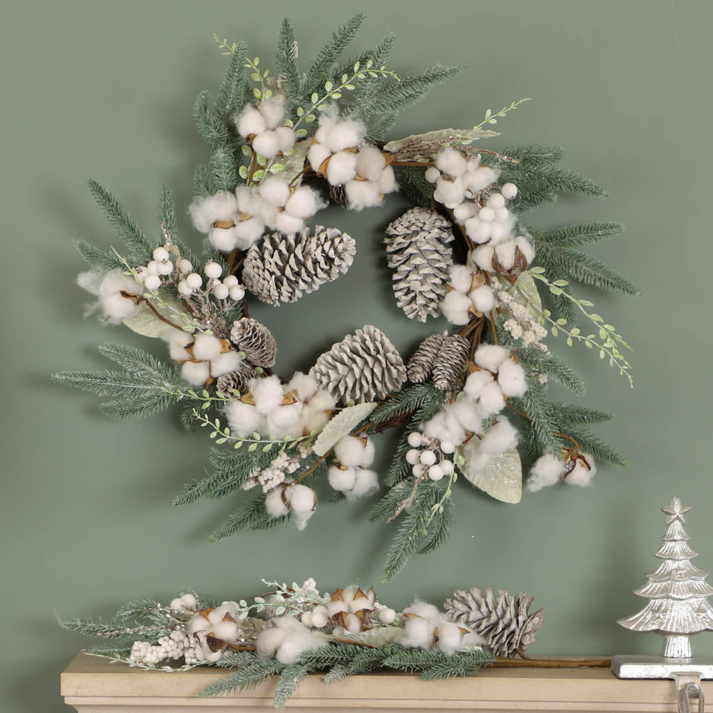 giant indoor wreath for mantle fireplace