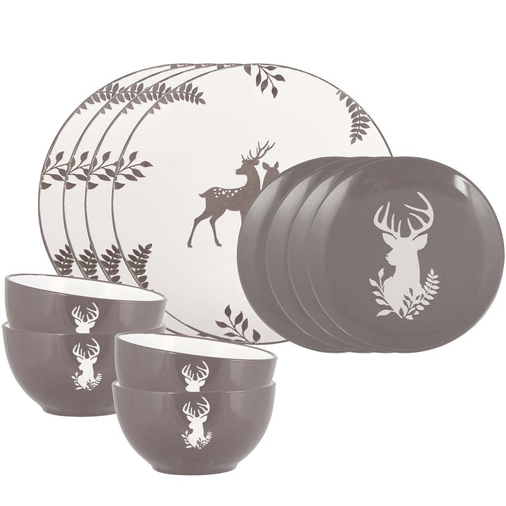 grey stag dinner set