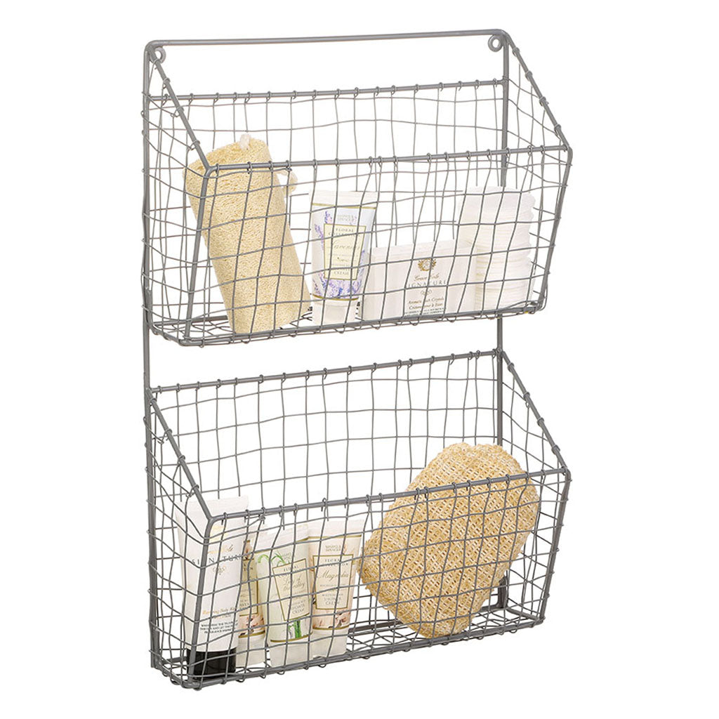 grey bathroom storage