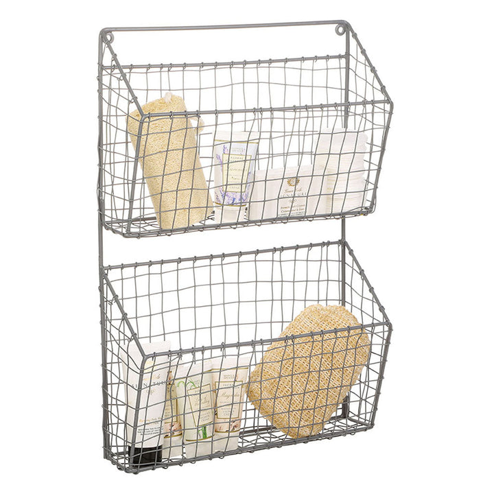 grey bathroom storage