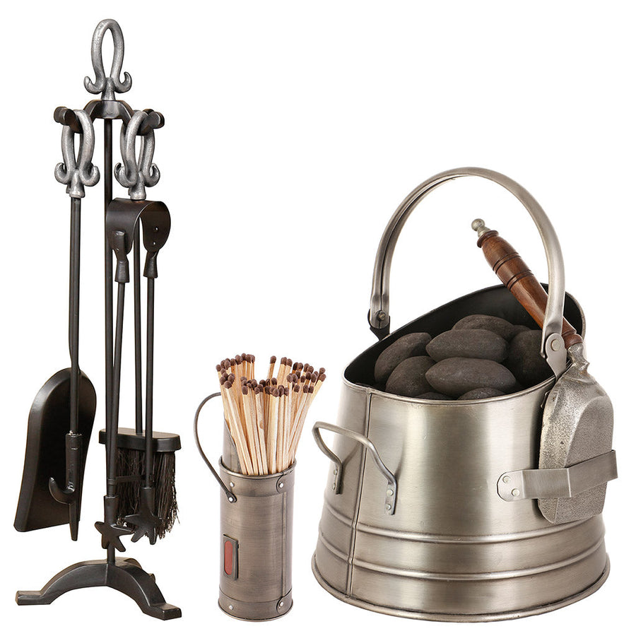 silver fireside tools