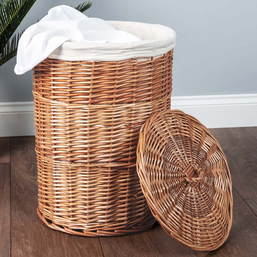 wicker laundry basket