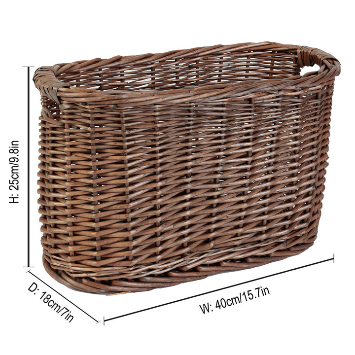 Wicker Bathroom Storage Basket