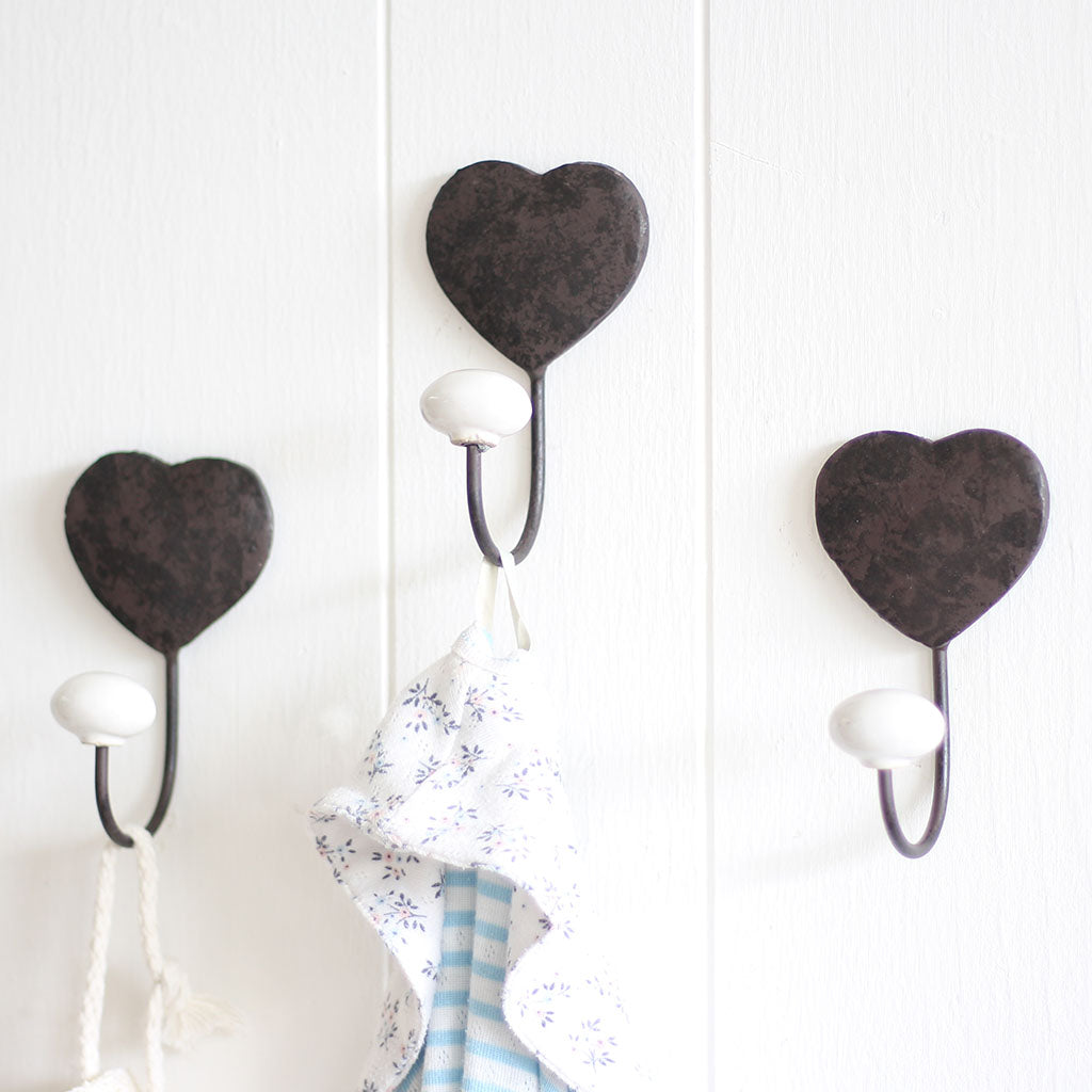 Cast Iron Heart Hook