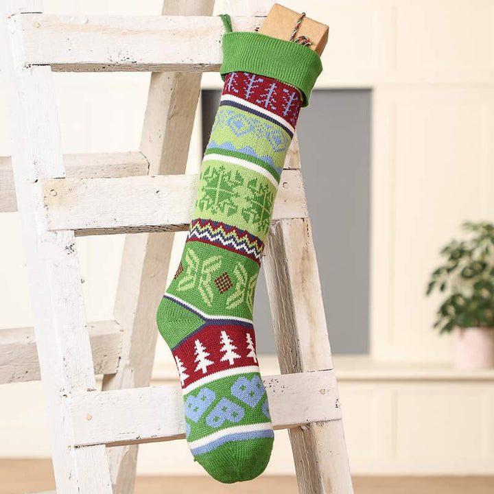 Traditional Forest Christmas Stocking