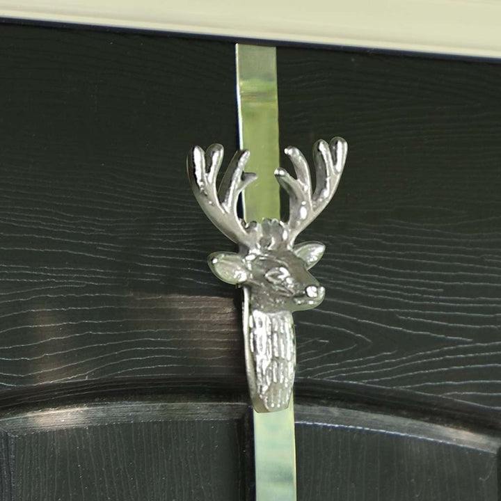 Silver Stag Wreath Hanger
