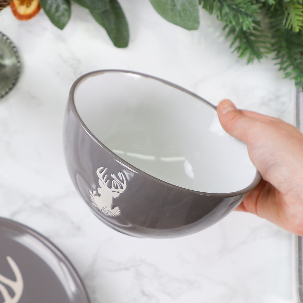 Woodland Stag 12 Piece Dinner Set