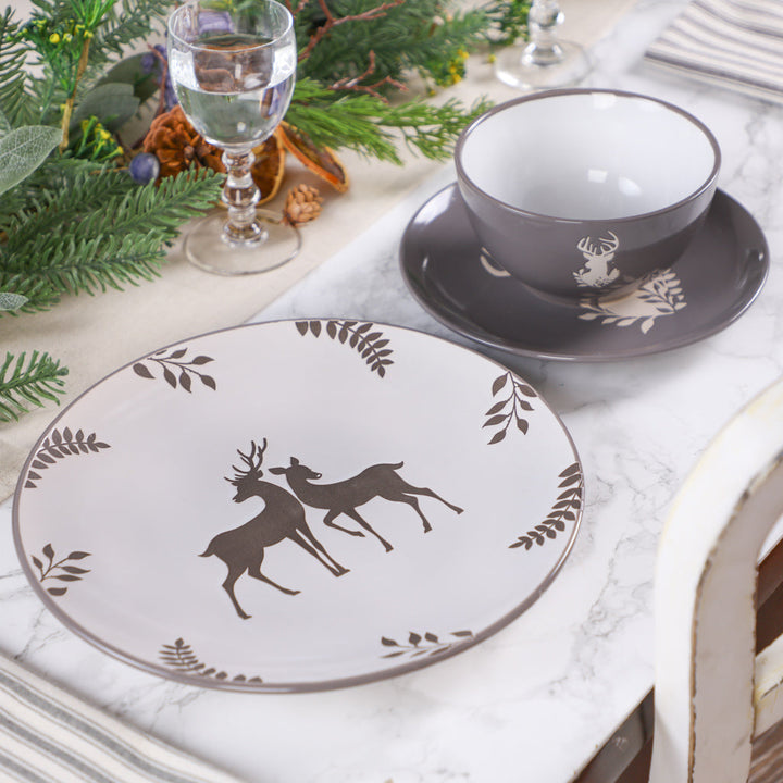 grey stoneware plates