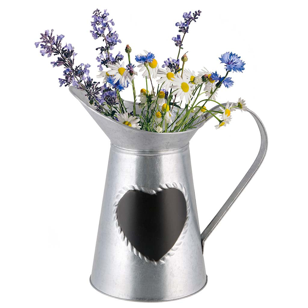 Personalised Tin Heart Pitcher Jug