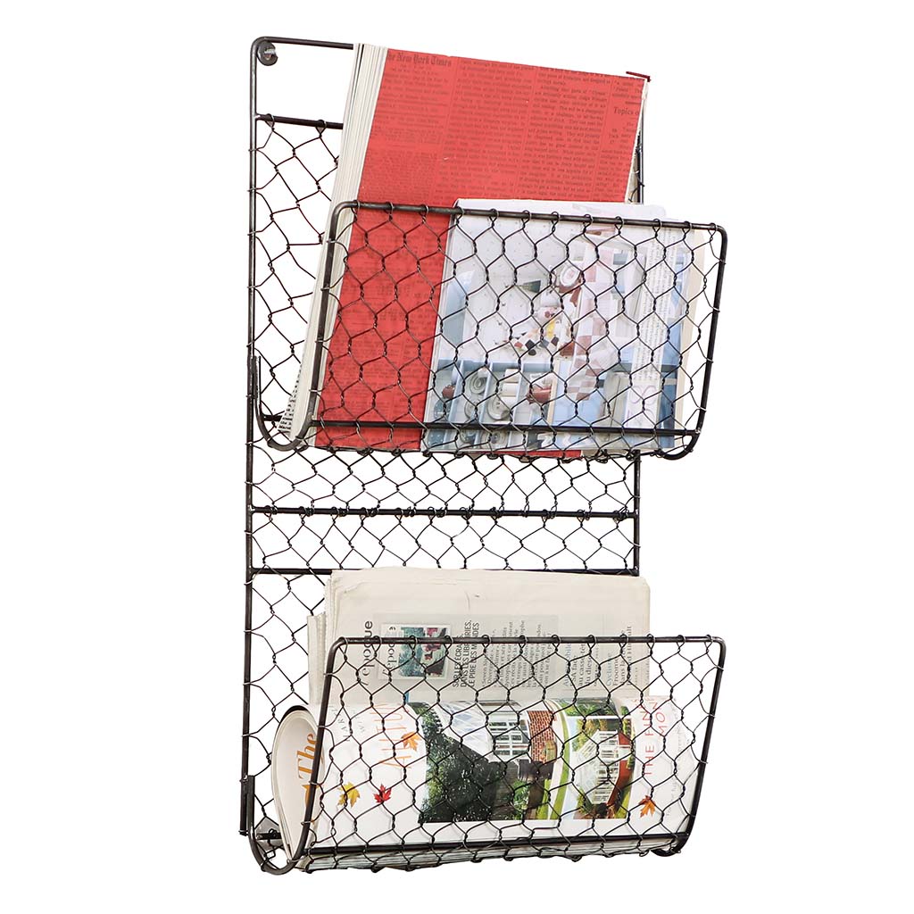 Woven Chicken Wire Wall mounted Storage