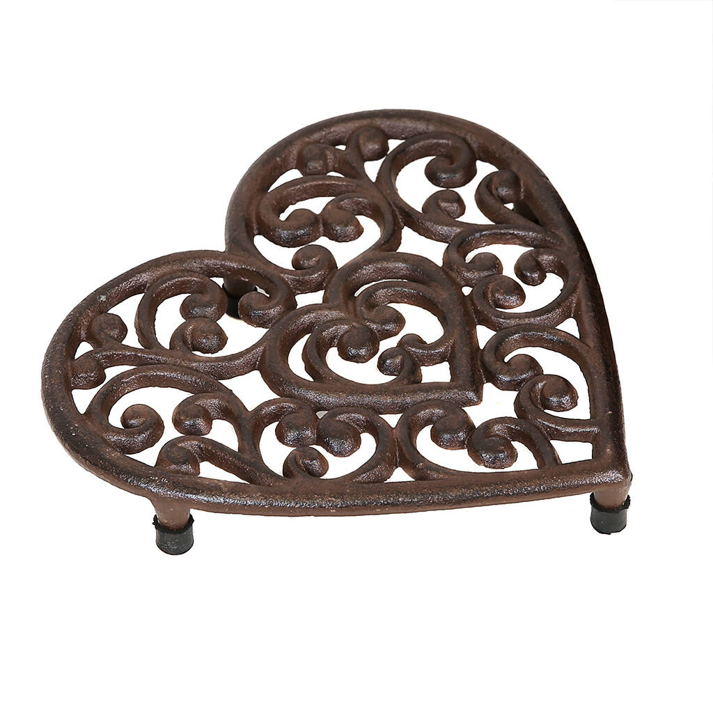 Love Heart Cast Iron Trivet Gift