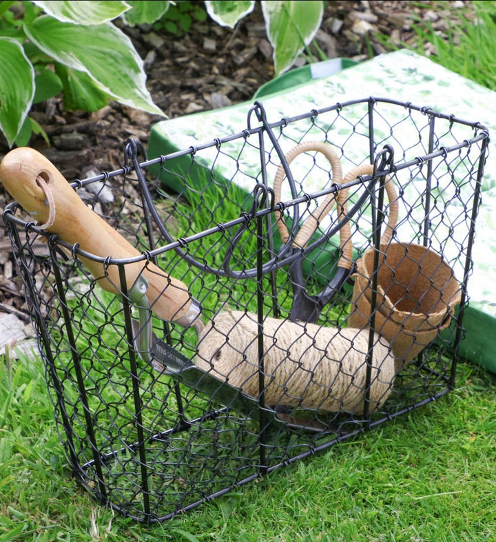 Wire Garden Tool Storage Basket