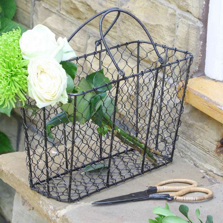 Chickenwire Flower Picking Trug