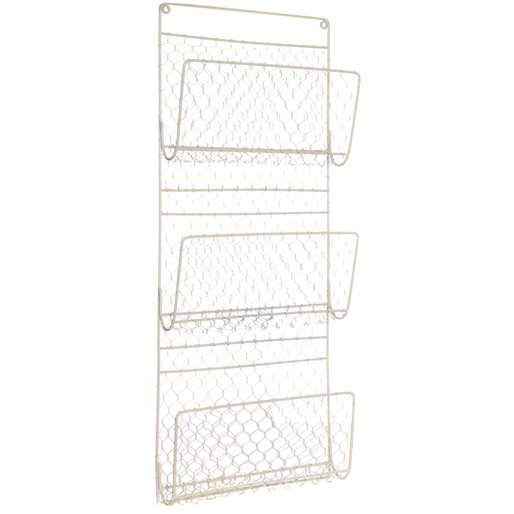 French Grey Wall Mounted Garden Tool Rack