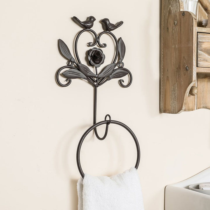 Antique french country towel ring