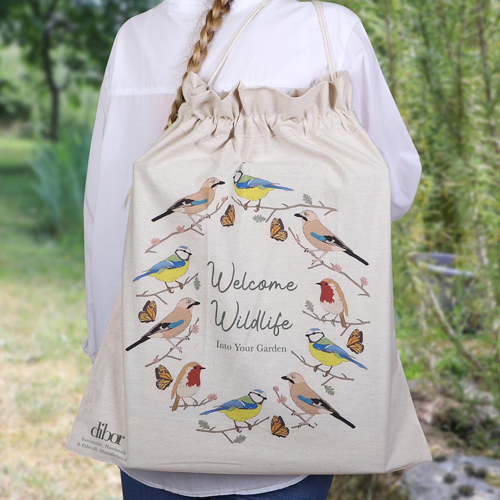 Welcome Wildlife Eco Cotton Garden Storage Bag