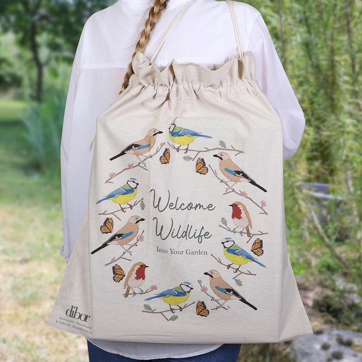 Welcome Wildlife Eco Cotton Garden Storage Bag