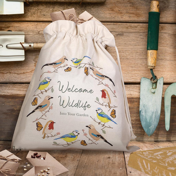 Welcome Wildlife Eco Cotton Garden Storage Bag