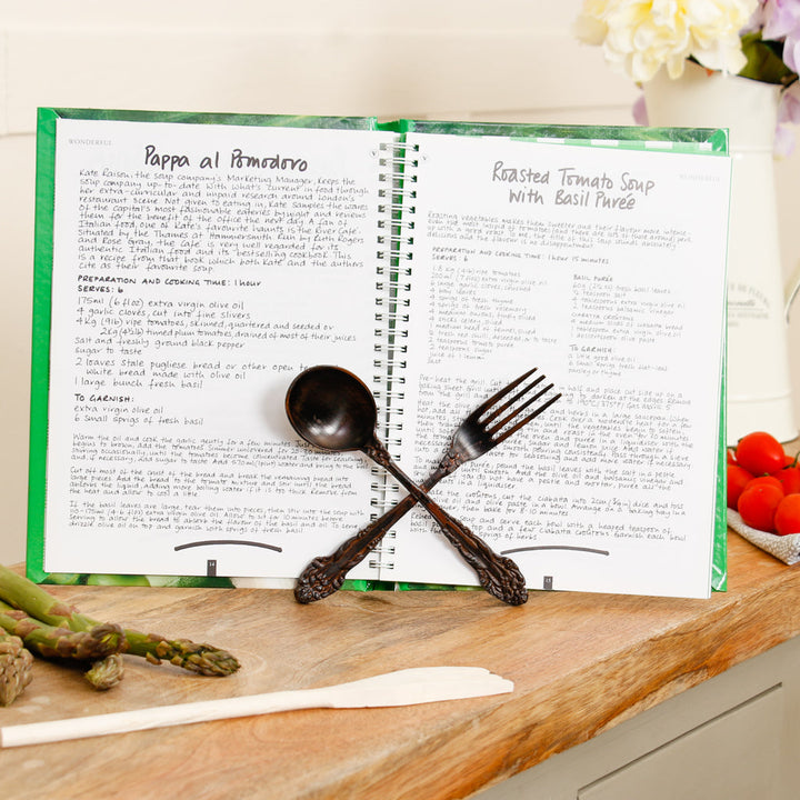 Fork and Spoon Kitchen Cook Book Stand