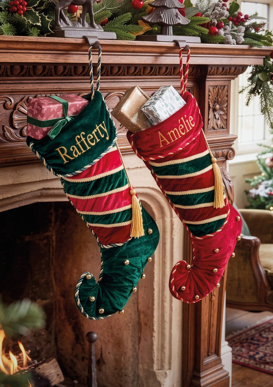 Page 5 of the Dibor Christmas 2026 catalogue, Personalised Stockings