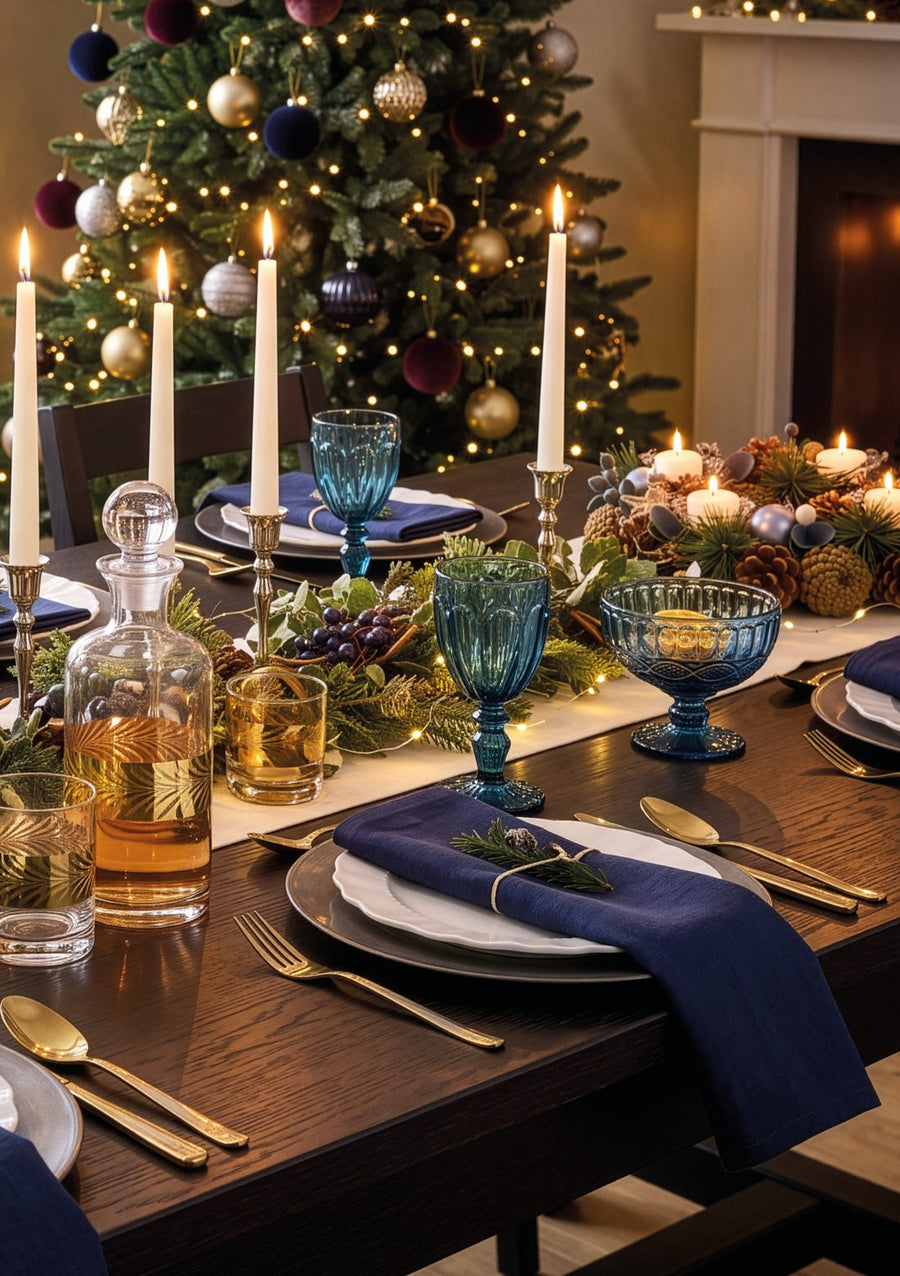 Page 7 of the Dibor Christmas 2026 catalogue, Blue Christmas Table