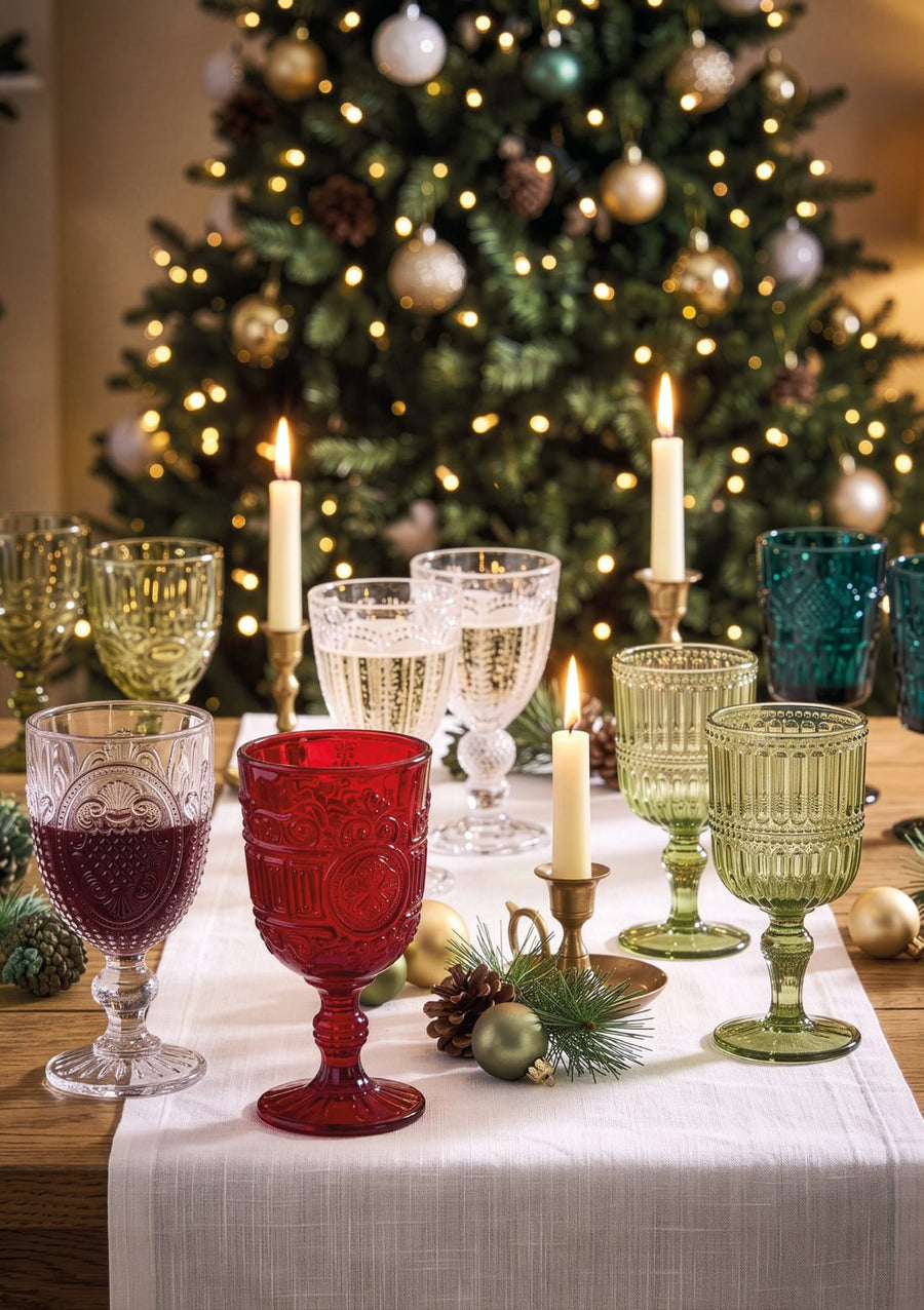 Page 9 of the Dibor Christmas 2026 catalogue, Festive Glassware